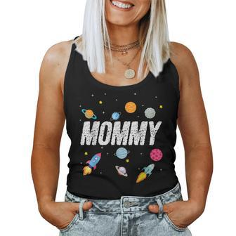 Mommy Outer Space Birthday Party Family Boys Girls Women Tank Top | Mazezy