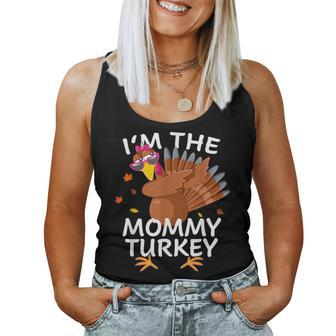 Mommy Turkey Matching Outfit Thanksgiving Pajamas Family Women Tank Top - Thegiftio UK
