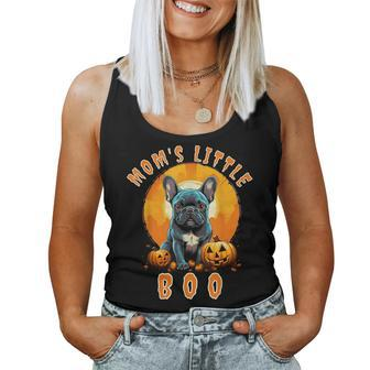 Mom's Little Boo French Bulldog Halloween Frenchie Women Tank Top - Monsterry