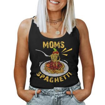 Moms Spaghetti Food Lovers Novelty For Women Women Tank Top | Mazezy