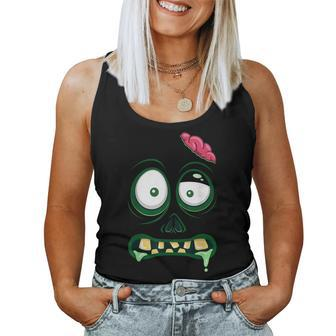 Monster Face Halloween Matching Costume Zombie Kid Women Tank Top - Seseable