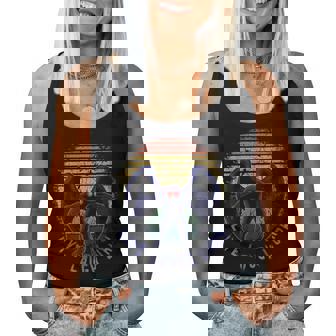 Monster Vintage Moth Man Laugh Live Lurk Halloween Cryptid Women Tank Top | Mazezy