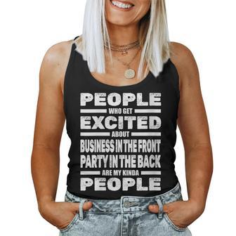 Mullet Pride Front Party Business - Redneck Mullet Women Tank Top | Mazezy