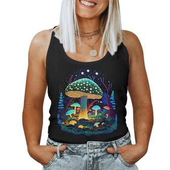 Mushroom Whisperer Colorful Fungi Design Women Tank Top Basic Casual Daily Weekend Graphic - Seseable