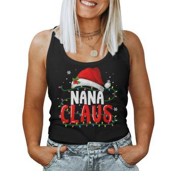Nana Claus Christmas Famiy Matching Pajamas Team Santa Women Tank Top - Thegiftio UK