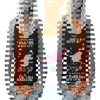 Nani Grandma Gift Worlds Best Nani Shark Women Tank Top Weekend Graphic - Seseable