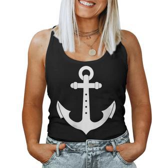 Nautical Anchor Cute For Sailors Boaters & Yachting_2 Women Tank Top | Mazezy