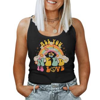 You Need Is Love Rainbow International Day Of Peace 60S 70S Women Tank Top | Mazezy