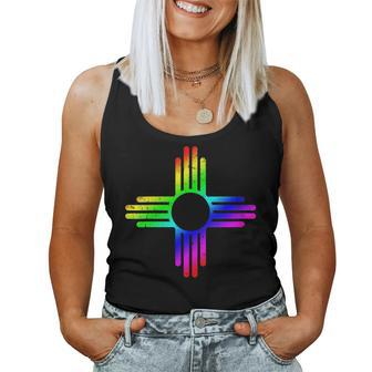New Mexico Lgbt Gay Pride Rainbow Albuquerque Women Tank Top | Mazezy