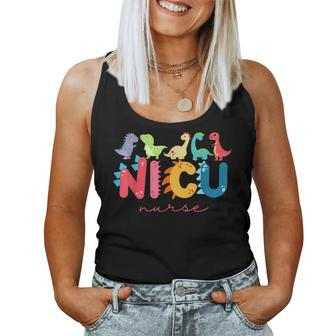 Nicu Nurse Animal Nurse Appreciation Nicu Nurse Dinosaur Dinosaur Women Tank Top | Mazezy