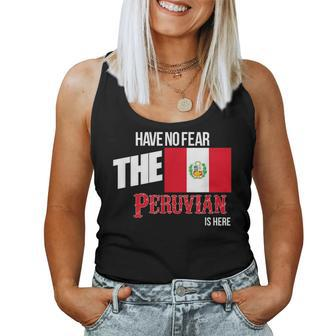Have No Fear The Peruvian Is Here Proud Peru Wife Women Tank Top | Mazezy