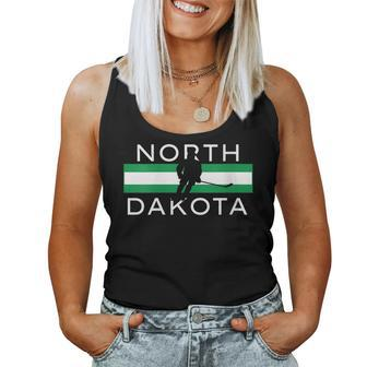 North Dakota Ice Hockey Player Forward Coach Team State Women Tank Top | Mazezy CA