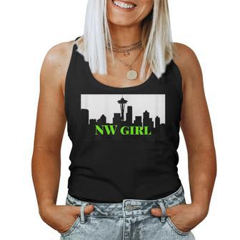 Nw Girl North West Space Needle Women Tank Top | Mazezy