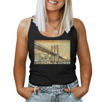 Ny Brooklyn Bridge Connects Manhattan & Brooklyn Women Women Tank Top | Mazezy