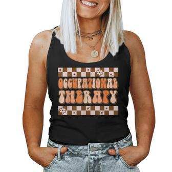 Occupational Therapy Pediatric Ot Therapist Cute Groovy Women Tank Top - Monsterry