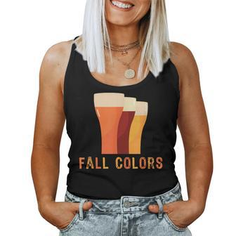 Octoberfest Fall Colors Beer Drinking Vintage Women Tank Top - Seseable