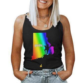 The Official Gay Pride Rhode Island Rainbow Women Tank Top | Mazezy