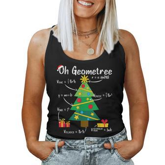 Oh Geometree Christmas Tree Geometry Math Teacher Women Tank Top - Monsterry UK