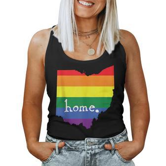 Ohio Gay Pride Lgbt Rainbow Home State Women Tank Top | Mazezy