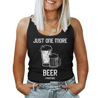 One More Beer I Promise Funny Beer Lover Drinking Drink Women Tank Top Basic Casual Daily Weekend Graphic - Thegiftio UK