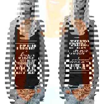 One More Beer Whispers Temptation In My Ear Women Tank Top Basic Casual Daily Weekend Graphic - Thegiftio UK