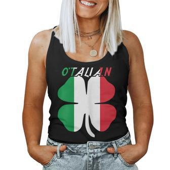 Otalian Italian Italy St Patricks Day Joke T Women Tank Top | Mazezy
