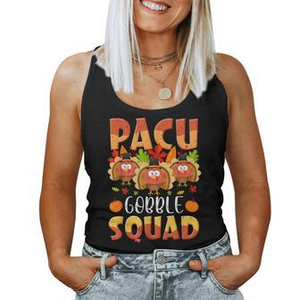 Pacu Gobble Squad Turkey Pacu Nurse Thanksgiving Matching Women Tank Top | Mazezy