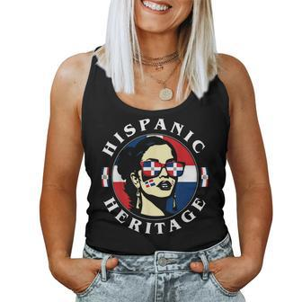 Hispanic Heritage Dominican Republic And Flag Women Tank Top - Monsterry