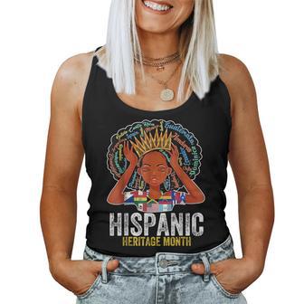 Hispanic Heritage Month Latina Girls Latino Countries Flags Women Tank Top - Seseable