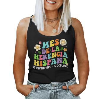 Hispanic Heritage Month Mes De La Herencia Hispana Groovy Women Tank Top | Mazezy
