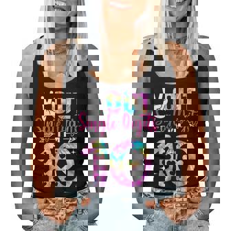 Peace Out Single Digits Im 10 Digits Tie Dye Birthday Girls Birthday Women Tank Top | Mazezy