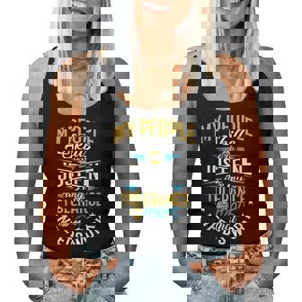 People Skills Sarcasm Sarcastic Tolerance For Idiots Women Tank Top | Mazezy