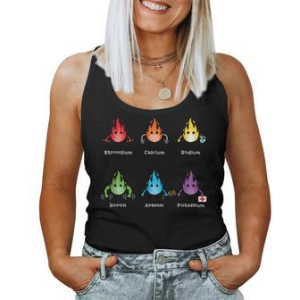 Periodic Elements Chemistry Lover Science Teacher Women Tank Top - Seseable