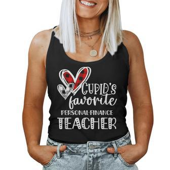 Personal Finance Teacher Valentine's Day Women Tank Top | Mazezy