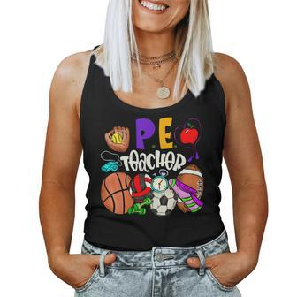 Physical Education Pe Teacher Happy First Day Back To School Women Tank Top - Monsterry