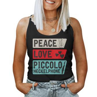Piccolo Heckelphone Musical Instrument Piccolo Music Players Women Tank Top | Mazezy