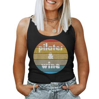 Pilates And Wine For Pilates Enthusiasts Women Tank Top | Mazezy