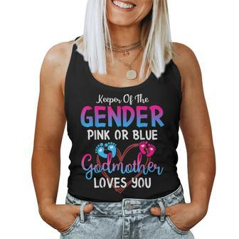 Pink Or Blue Godmother Loves You Keeper Of The Gender Mommy Women Tank Top - Monsterry