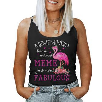 Pinks Mememingo Like A Normal Meme Flamingo Grandma Women Tank Top | Mazezy