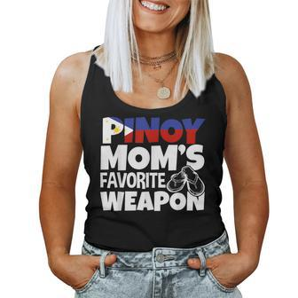 Pinoy Mom's Favorite Weapon Filipino Women Tank Top | Mazezy