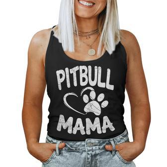Pitbull Mama Pit Bull Lover Dog Terrier Mom Women Tank Top | Mazezy