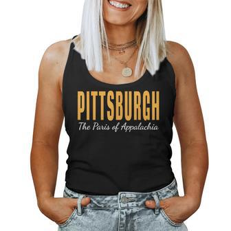 Pittsburgh The Paris Of Appalachia T Child Women Tank Top | Mazezy