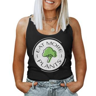 Plant Based Lifestyle Diet Vegan Health Eat More Plants Women Tank Top Basic Casual Daily Weekend Graphic - Thegiftio UK
