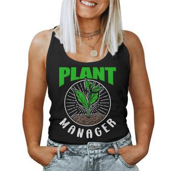Plant Manager Garden Gardening Landscaping Gardener Women Tank Top | Mazezy