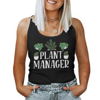 Plant Manager Landscaping Garden Gardening Gardener Women Tank Top | Mazezy
