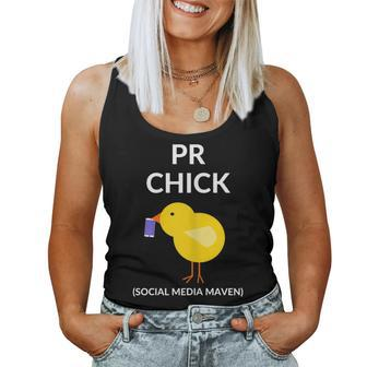 Pr Chick Social Media Maven Pr Women Tank Top | Mazezy