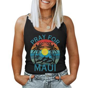 Pray For Maui Hawaii Wildflower Support Men Women Women Tank Top - Monsterry DE