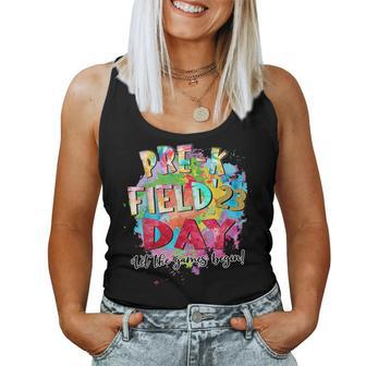 Pre-K Field Day 2023 Let The Games Begin Kids Teachers Women Tank Top Basic Casual Daily Weekend Graphic - Thegiftio UK