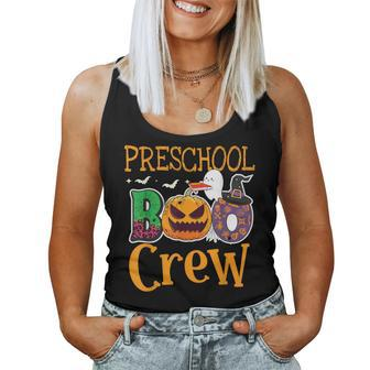 Preschool Boo Crew Pre-K Teachers Students Halloween Women Tank Top | Mazezy