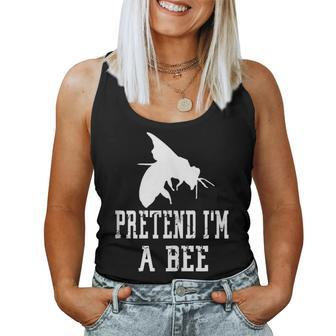 Pretend Im A Bee - Insect Bug Scary Spooky Cute Women Tank Top | Mazezy